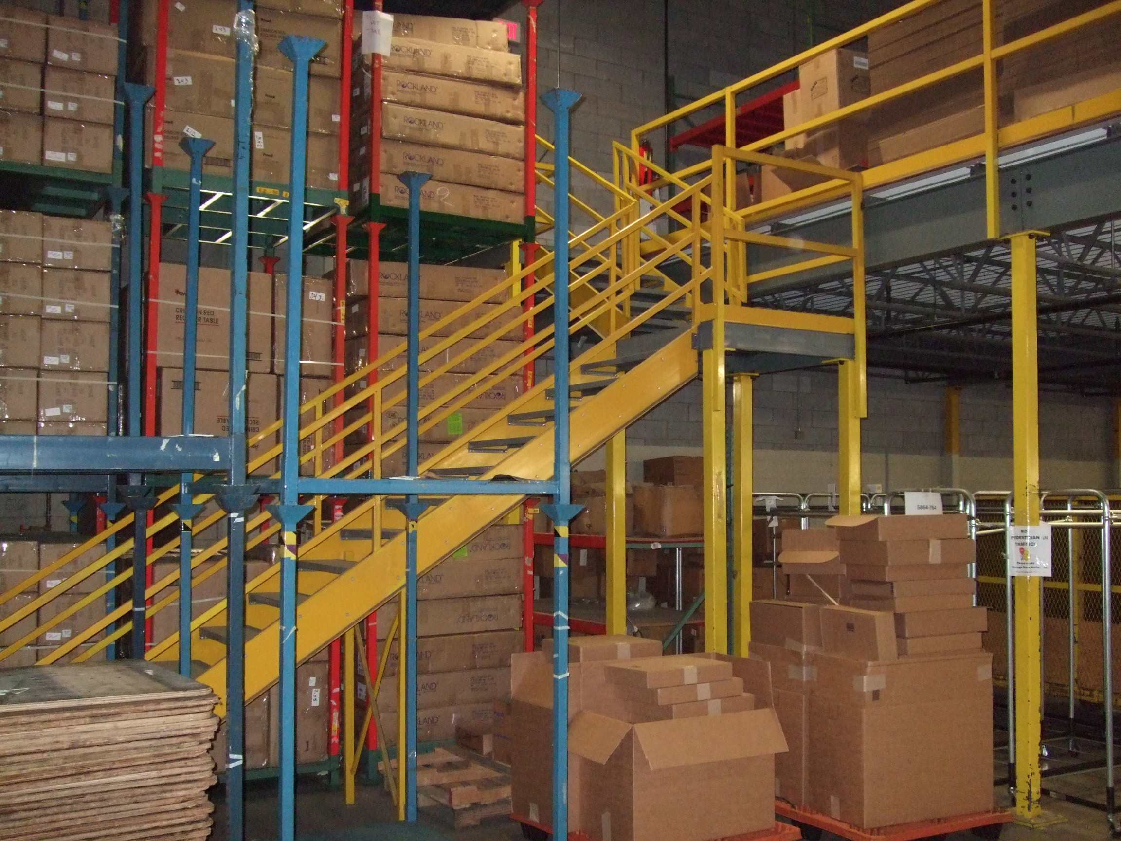 無錫用架子管搭二層貨架,無錫簡單二層貨架,賽維亞貨架廠家