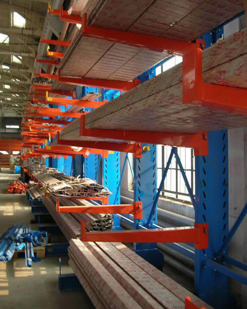 無錫單面重型懸臂貨架批發，無錫單面雙面金屬倉庫重型懸臂貨架，賽維亞貨架廠家