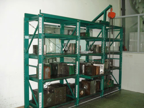 無錫抽屜式半開型模具貨架,無錫半開全開抽屜式模具貨架,賽維亞貨架廠家